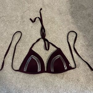 Purple and Silver Bikini Top